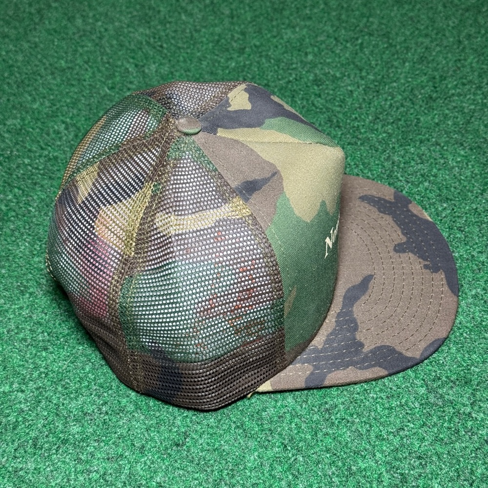 Nothwestern Rec Camo Trucker Vintage 90s Snapback Mesh USA Made Cap Hat - Picture 2 of 7